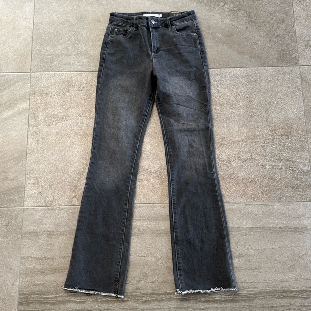 NWT Tractr High Rise Boot Denim